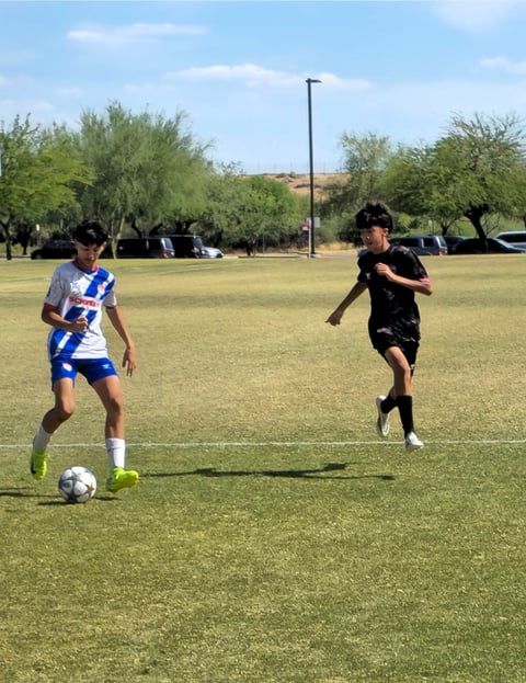 Two players competing